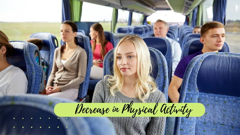 Decrease in Physical Activities