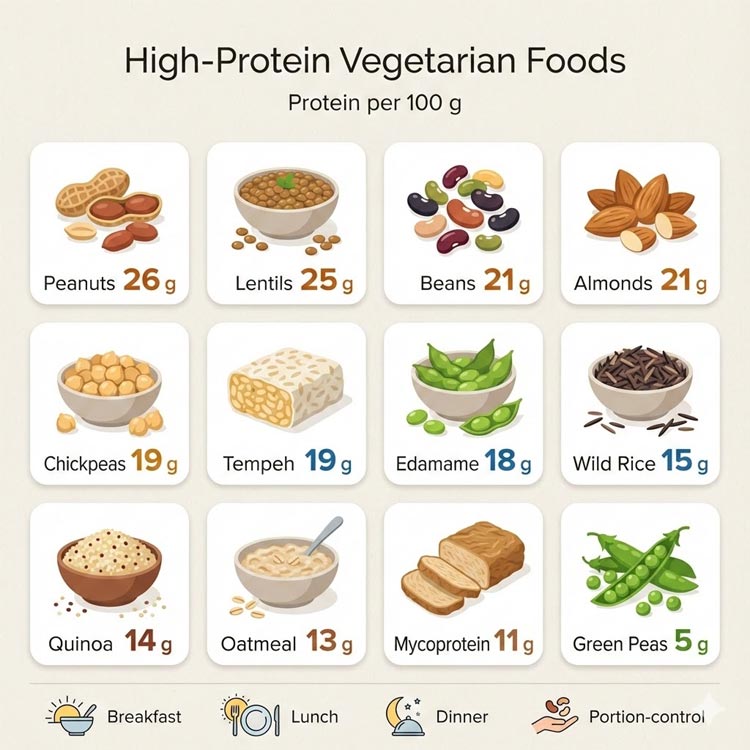 High Protein Foods Infographic